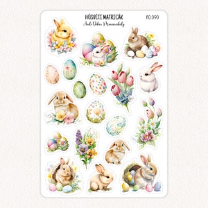 Húsvéti matricák No.090, Otthon & Életmód, Papír, írószer, Matrica, matrica csomag, Fotó, grafika, rajz, illusztráció, Papírművészet, MESKA