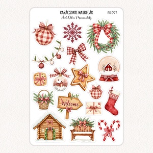 Karácsonyi matricák No.097 - Meska.hu