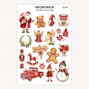 Karácsonyi matricák No.098 - Meska.hu