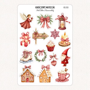 Karácsonyi matricák No.100 - Meska.hu