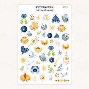 Misztikus matricák No.112, Otthon & Életmód, Papír, írószer, Matrica, matrica csomag, Fotó, grafika, rajz, illusztráció, Papírművészet, MESKA