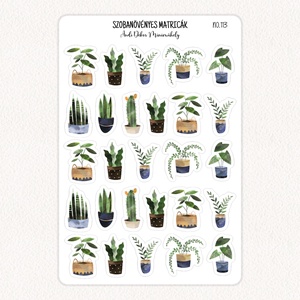 Szobanövényes matricák No.113 - Meska.hu
