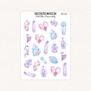 Kristályos matricák No.125, Otthon & Életmód, Papír, írószer, Matrica, matrica csomag, Fotó, grafika, rajz, illusztráció, Papírművészet, MESKA