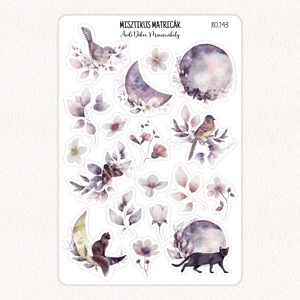 Misztikus matricák No.143, Otthon & Életmód, Papír, írószer, Matrica, matrica csomag, Fotó, grafika, rajz, illusztráció, Papírművészet, MESKA