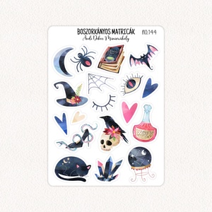 Boszorkányos matricák No.144, Otthon & Életmód, Papír, írószer, Matrica, matrica csomag, Fotó, grafika, rajz, illusztráció, Papírművészet, MESKA