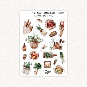 Zero waste matrica ív No.145 - Meska.hu