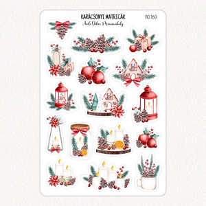 Karácsonyi matricák No.160, Otthon & Életmód, Papír, írószer, Matrica, matrica csomag, Fotó, grafika, rajz, illusztráció, Papírművészet, MESKA