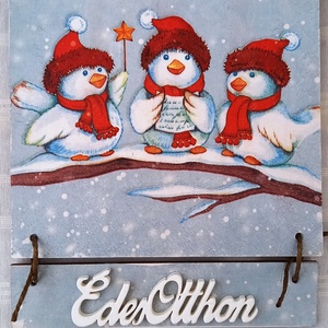 Csőrikék ajtódísz - Meska.hu