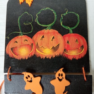 Töklámpák-halloweeni ajtódísz  - Meska.hu