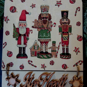 Diótörő- Ajtódísz, Otthon & Életmód, Dekoráció, Ajtó- és ablak dekoráció, Ajtódísz & Kopogtató, Decoupage, transzfer és szalvétatechnika, MESKA