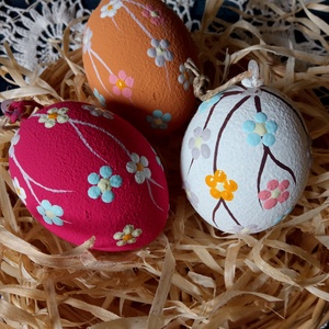 Pontozott húsvéti tojások - Meska.hu