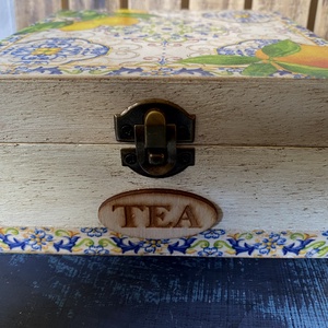 Üdítő citrom- teásdoboz2 - otthon & életmód - konyhafelszerelés, tálalás - konyhai tárolás - tea & kávé tárolás - Meska.hu