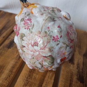 Virgos dísztök dekorció, Otthon & Életmód, Dekoráció, Halloween, Halloweeni tök, Decoupage, transzfer és szalvétatechnika, MESKA