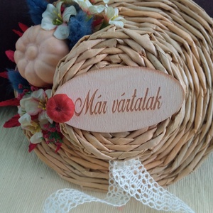 Kalapos őszi kopogtató - Meska.hu