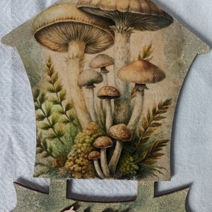 Gombk- őszi ajtódísz, Otthon & Életmód, Dekoráció, Ajtó- és ablak dekoráció, Ajtódísz & Kopogtató, Decoupage, transzfer és szalvétatechnika, MESKA