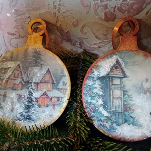 Télitj fakarcsonyfadísz - Meska.hu