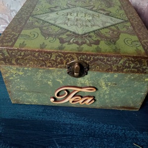 Elegns olíva- bronzos tes doboz - Meska.hu