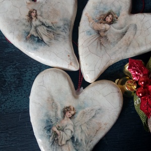 Angyalok- karcsonyfadísz  - Meska.hu