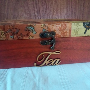 Fekete te�skanna-te�s doboz - otthon & életmód - konyhafelszerelés, tálalás - konyhai tárolás - tea & kávé tárolás - Meska.hu