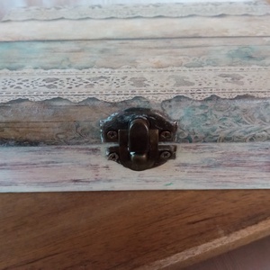 Csipkemintás aj�ndék doboz, Ékszer, Ékszertartó, Ékszerdoboz, Decoupage, transzfer és szalvétatechnika, MESKA
