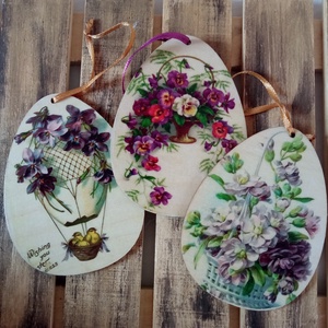 Tavaszi vir�gos húsvéti toj�sok - Meska.hu