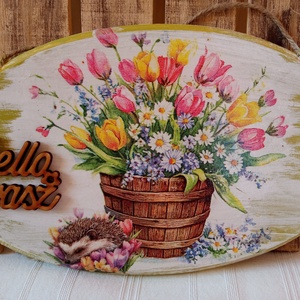 Vir�gözön tavaszi ajtódísz - Meska.hu