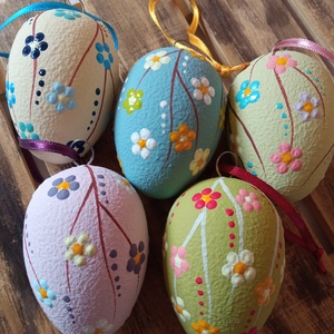 Pontozott húsvéti tojások - Meska.hu