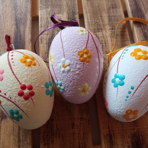 Pontozott húsvéti tojások - Meska.hu