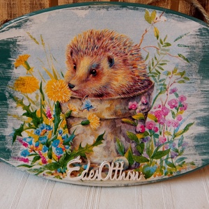 Süni a kertben tavaszi ajtódísz  - Meska.hu