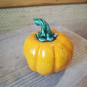 Kerámia tök, kicsi  - halloweeni tök - halloweeni tök - Meska.hu