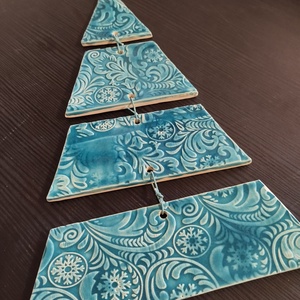 Karácsonyfa ajtó dísz - Meska.hu