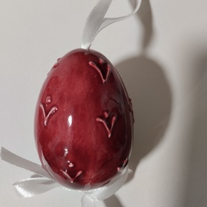 Kerámia hímes tojás , Otthon & Életmód, Dekoráció, Asztal és polc dekoráció, Asztaldísz, , MESKA