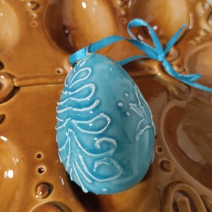 Kerámia hímes tojás  - otthon & életmód - dekoráció - asztal és polc dekoráció - asztaldísz - Meska.hu