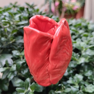 Kerámia virág, tulipán - Meska.hu