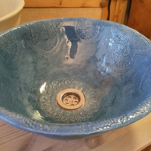 Kerámia mosdókagyló - otthon & életmód - fürdőszoba - mosdótál - Meska.hu