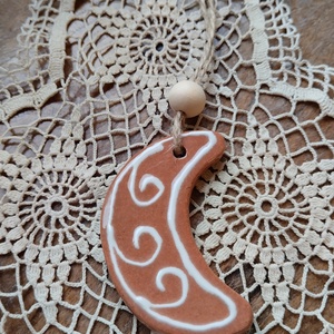 Kerámia fenyődísz  - karácsony - karácsonyi lakásdekoráció - karácsonyfadíszek - Meska.hu