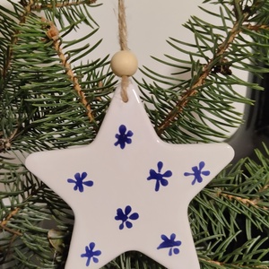 Kerámia fenyődísz  - Meska.hu