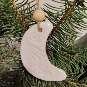 Kerámia fenyődísz , Karácsony, Karácsonyi lakásdekoráció, Karácsonyfadíszek, , MESKA