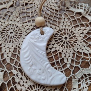 Kerámia fenyődísz  - karácsony - karácsonyi lakásdekoráció - karácsonyfadíszek - Meska.hu