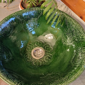 Kerámia mosdókagyló - otthon & életmód - fürdőszoba - mosdótál - Meska.hu