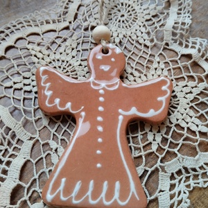 Kerámia fenyődísz  - karácsony - karácsonyi lakásdekoráció - karácsonyfadíszek - Meska.hu