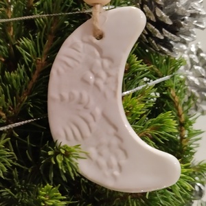 Kerámia fenyődísz  - karácsony - karácsonyi lakásdekoráció - karácsonyfadíszek - Meska.hu