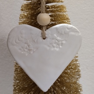 Kerámia fenyődísz  - Meska.hu