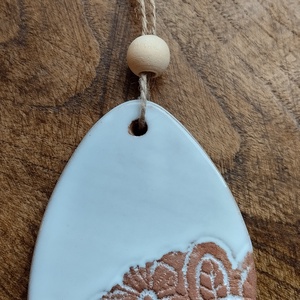 Húsvéti dísz, csipkemintás  - ünnepi díszek, dekorációk - húsvéti díszek és dekorációk - húsvéti tojásfadíszek - Meska.hu