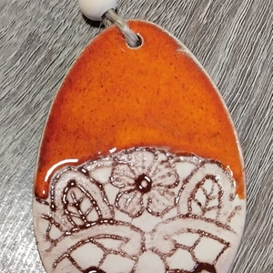 Húsvéti dísz, csipkemintás  - otthon & életmód - dekoráció - fali és függő dekoráció - függődísz - Meska.hu