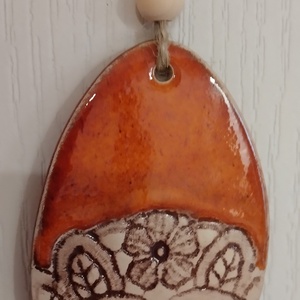 Húsvéti dísz, csipkemintás  - otthon & életmód - dekoráció - fali és függő dekoráció - függődísz - Meska.hu