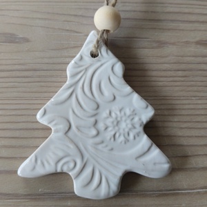 Kerámia fenyődísz  - Meska.hu