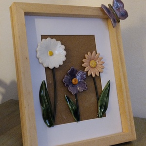 Kerámia-virág kép - otthon & életmód - dekoráció - kép & falikép - 3d képek - Meska.hu