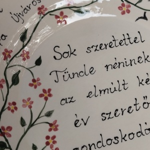 Kerámia dísztányér - otthon & életmód - dekoráció - fali és függő dekoráció - falra akasztható dekor - Meska.hu
