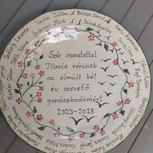 Kerámia dísztányér - Meska.hu